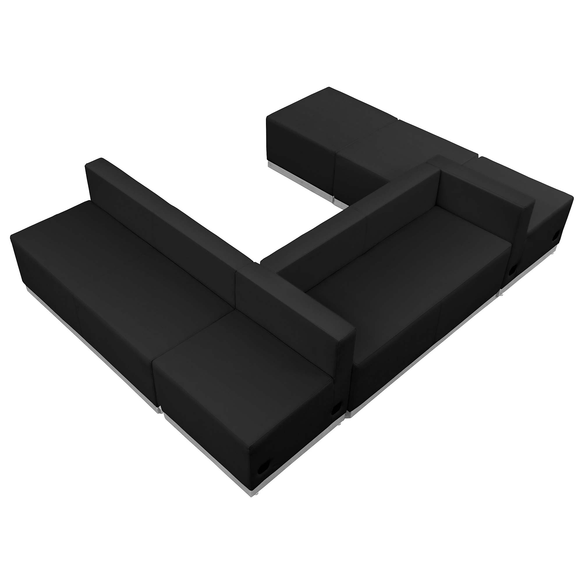 Flash Furniture, 6 PC Black LeatherSoft Reception Configuration, Included (qty.) 6 Model# ZB803510SBK